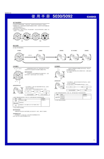casio 卡西欧 5092